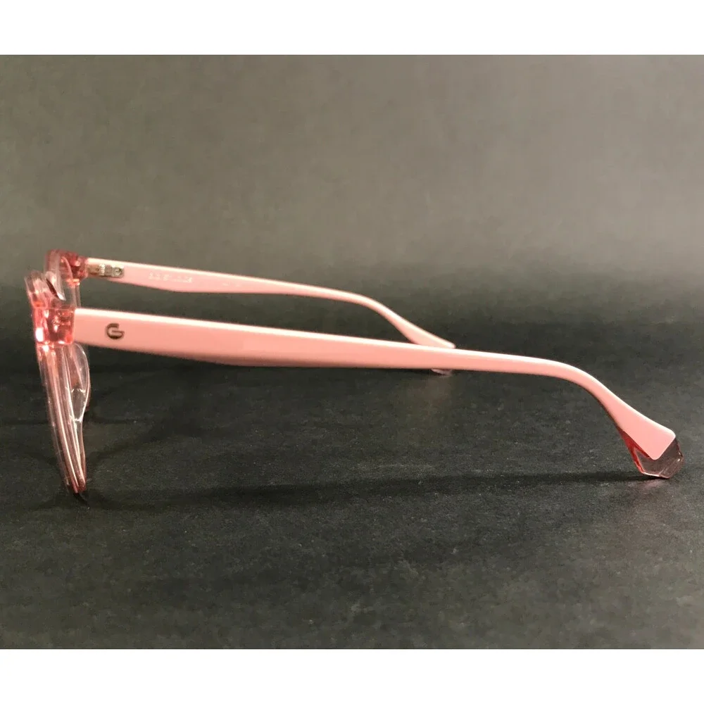 Gigi Studios Eyeglasses Frames ALMA GS9011/060 Clear Pink Cat Eye Full 53-16-140
